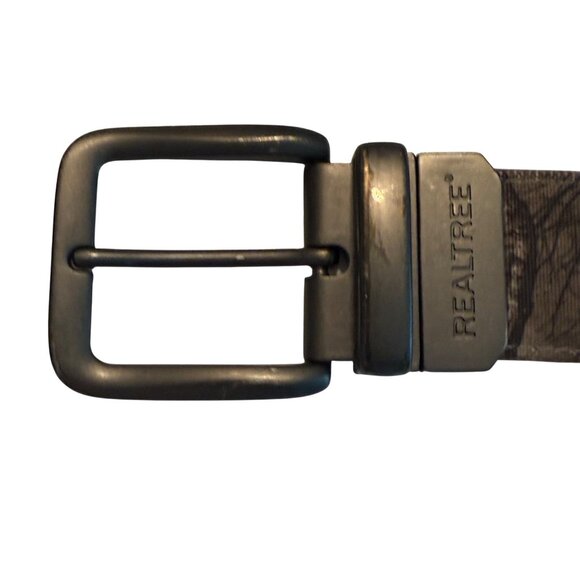 Realtree Mens Camouflage Belt With Metal Buckle 39" Length Durable For Outdoor A - Picture 3 of 5